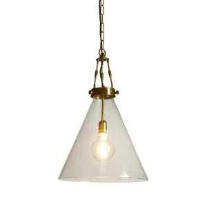 Gadsden Ceiling Pendant Large Brass by Florabelle Living, a Pendant Lighting for sale on Style Sourcebook