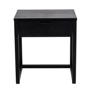Oslo Black Oak Bedside Table by Florabelle Living, a Coffee Table for sale on Style Sourcebook