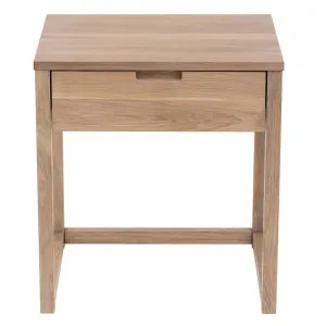 Oslo Oak 1 Draw Bedside Table White WashFinish by Florabelle Living, a Coffee Table for sale on Style Sourcebook