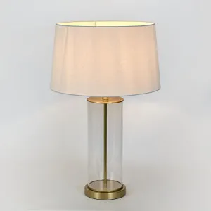 Iris Glass Table Lamp Base Antique Brass- Base Only by Florabelle Living, a Table & Bedside Lamps for sale on Style Sourcebook