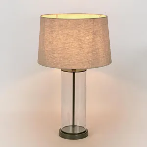 Iris Glass Table Lamp Base Black- Base Only by Florabelle Living, a Table & Bedside Lamps for sale on Style Sourcebook