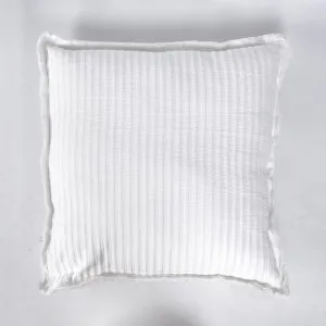 Ribbed cushion White by Florabelle Living, a Cushions, Decorative Pillows for sale on Style Sourcebook