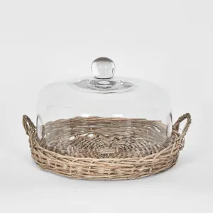 Willow Tray W Glass Cover by Florabelle Living, a Platters & Serving Boards for sale on Style Sourcebook