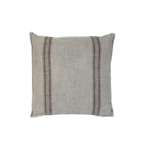 Stripe Slub Cush 50x50 Grey by Florabelle Living, a Cushions, Decorative Pillows for sale on Style Sourcebook