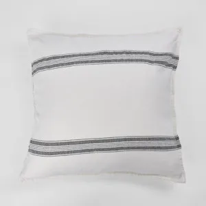 Stripe Slub Cush 50x50 Whte by Florabelle Living, a Cushions, Decorative Pillows for sale on Style Sourcebook