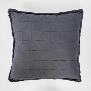 Quilted Cushion Dark Grey by Florabelle Living, a Cushions, Decorative Pillows for sale on Style Sourcebook