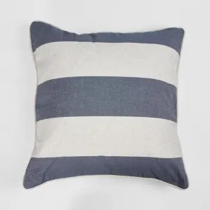 55 cm Throw Cushion Denim Stripe by Florabelle Living, a Cushions, Decorative Pillows for sale on Style Sourcebook
