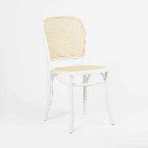 Nook Dining Chair White Frame Natural Seat by Florabelle Living, a Chairs for sale on Style Sourcebook