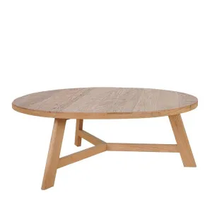 Freya Round Reclaimed Elm Coffee Table 100Cm by Florabelle Living, a Coffee Table for sale on Style Sourcebook