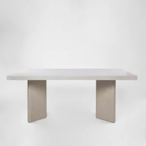 Symon Dining Table Sintered Stone Off White by Florabelle Living, a Coffee Table for sale on Style Sourcebook