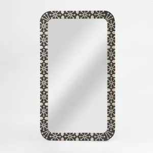 Adina Bone Inlay Mirror Grey/White by Florabelle Living, a Mirrors for sale on Style Sourcebook
