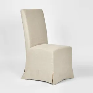 Ville Dining Chair Slip Cover Linen Natural by Florabelle Living, a Chairs for sale on Style Sourcebook