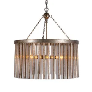 Midtown Chandelier Antique Silver by Florabelle Living, a Chandeliers for sale on Style Sourcebook