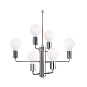 Ashley Ceiling Pendant Nickel by Florabelle Living, a Chandeliers for sale on Style Sourcebook
