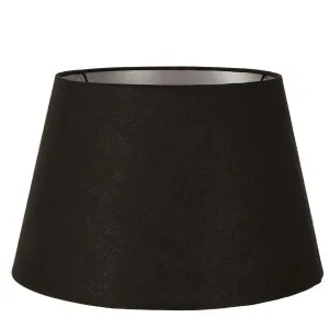Linen Taper Lamp Shade XXL Black with Silver Lining by Florabelle Living, a Lamp Shades for sale on Style Sourcebook