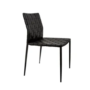 Jacq Dining Chair Black by Florabelle Living, a Chairs for sale on Style Sourcebook