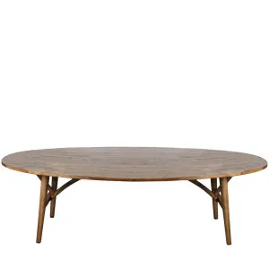 Jerico Oval Oak Dining Table Natural 260cm by Florabelle Living, a Coffee Table for sale on Style Sourcebook
