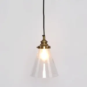 Gadsden Ceiling Pendant Extra Small Antique Brass by Florabelle Living, a Pendant Lighting for sale on Style Sourcebook