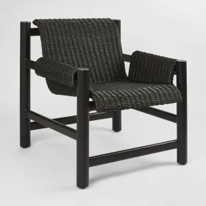 Riven Outdoor Occasional ArmChair Black by Florabelle Living, a Chairs for sale on Style Sourcebook