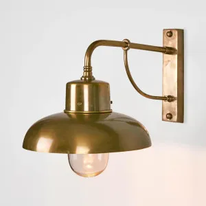 Bridgewater Outdoor Wall Light Brass by Florabelle Living, a Wall Lighting for sale on Style Sourcebook