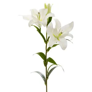 Lily Real Touch 90cm White by Florabelle Living, a Plants for sale on Style Sourcebook