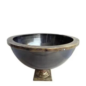 Round Footed Ice Bucket Antique Brass by Florabelle Living, a Barware for sale on Style Sourcebook