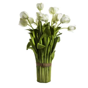 Tulip Bundle 72cm White by Florabelle Living, a Plants for sale on Style Sourcebook