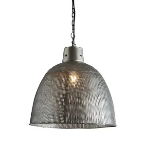 Riva Ceiling Pendant Medium Zinc by Florabelle Living, a Pendant Lighting for sale on Style Sourcebook