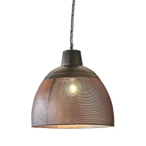 Riva Ceiling Pendant Medium Black and Gold by Florabelle Living, a Pendant Lighting for sale on Style Sourcebook