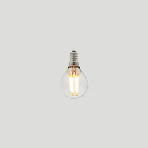 G45 Fancy Round E14 LED Filament - Clear Glass - 3W E14 2200k by Florabelle Living, a Fixed Lights for sale on Style Sourcebook