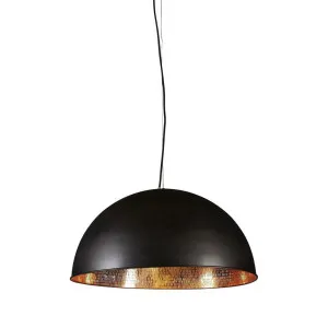 Alfresco Dome Ceiling Pendant Lamp Black and Copper by Florabelle Living, a Pendant Lighting for sale on Style Sourcebook