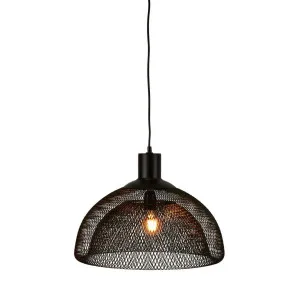 Valentino Ceiling Pendant Large Black by Florabelle Living, a Pendant Lighting for sale on Style Sourcebook