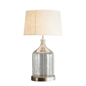 Lustre Flagon Table Lamp Base Clear- Base Only by Florabelle Living, a Table & Bedside Lamps for sale on Style Sourcebook