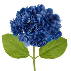 Hydrangea Stem Soft Touch 50cm Electric Blue by Florabelle Living, a Plants for sale on Style Sourcebook