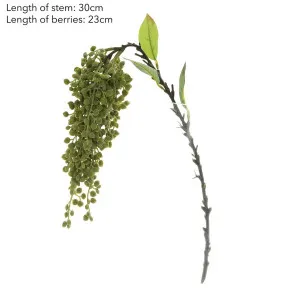 Berry Seed Spray 55cm by Florabelle Living, a Plants for sale on Style Sourcebook