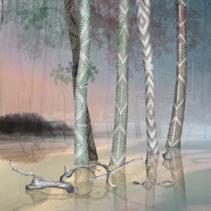 Future Past Etch Wallpaper by Florabelle Living, a Artwork & Wall Decor for sale on Style Sourcebook