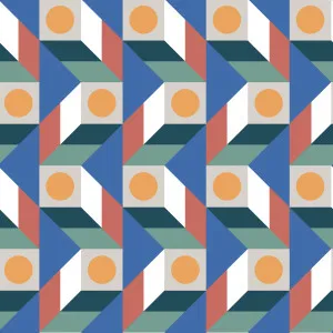 Block House Wallpaper by Florabelle Living, a Artwork & Wall Decor for sale on Style Sourcebook