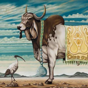 Sacred Cow and Sacred Ibis Wallpaper by Florabelle Living, a Artwork & Wall Decor for sale on Style Sourcebook