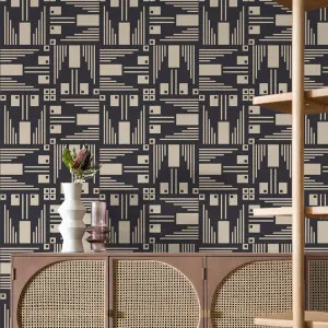 Woodcut Wallpaper by Florabelle Living, a Artwork & Wall Decor for sale on Style Sourcebook