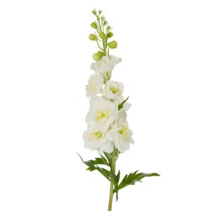 Delphinium Flower Real Touch Stem 70cm White by Florabelle Living, a Plants for sale on Style Sourcebook