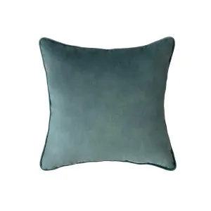 55cm Throw Cushion Teal Velvet by Florabelle Living, a Cushions, Decorative Pillows for sale on Style Sourcebook