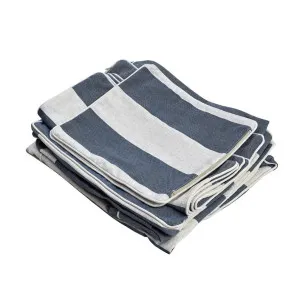 Slip Cover Only - Noosa Hamptons Armchair Denim/Cream Stripe by Florabelle Living, a Sofas for sale on Style Sourcebook