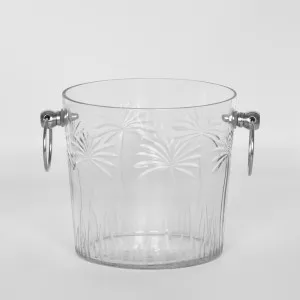 Palm Glass Ice Bucket Small by Florabelle Living, a Barware for sale on Style Sourcebook