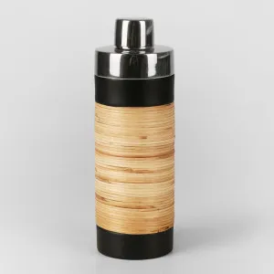 Plantation Cocktail Shaker Black & Rattan by Florabelle Living, a Barware for sale on Style Sourcebook