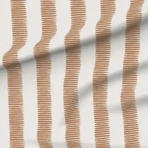 Fence Line Fabric - Dark Buff by Grace Garrett, a Fabrics for sale on Style Sourcebook