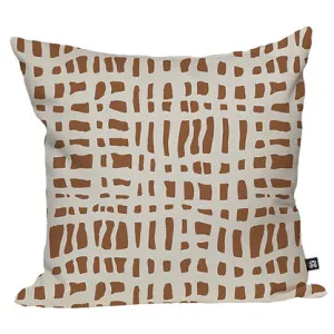 Garden Lattice Cushion - Cinnamon by Grace Garrett, a Cushions, Decorative Pillows for sale on Style Sourcebook