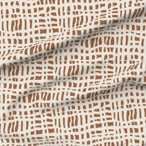 Garden Lattice Fabric - Cinnamon by Grace Garrett, a Fabrics for sale on Style Sourcebook