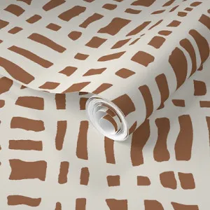 Garden Lattice Wallpaper - Cinnamon by Grace Garrett, a Wallpaper for sale on Style Sourcebook