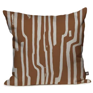 Sandstone Stripe Cushion - Cinnamon by Grace Garrett, a Cushions, Decorative Pillows for sale on Style Sourcebook