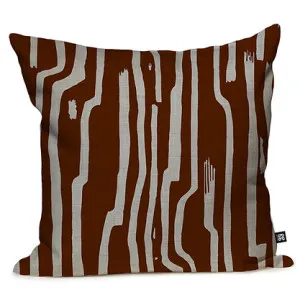 Sandstone Stripe Cushion - Merlot by Grace Garrett, a Cushions, Decorative Pillows for sale on Style Sourcebook